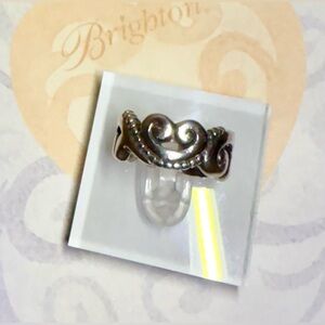 Brighton .925 Silver Swirl Heart Ring